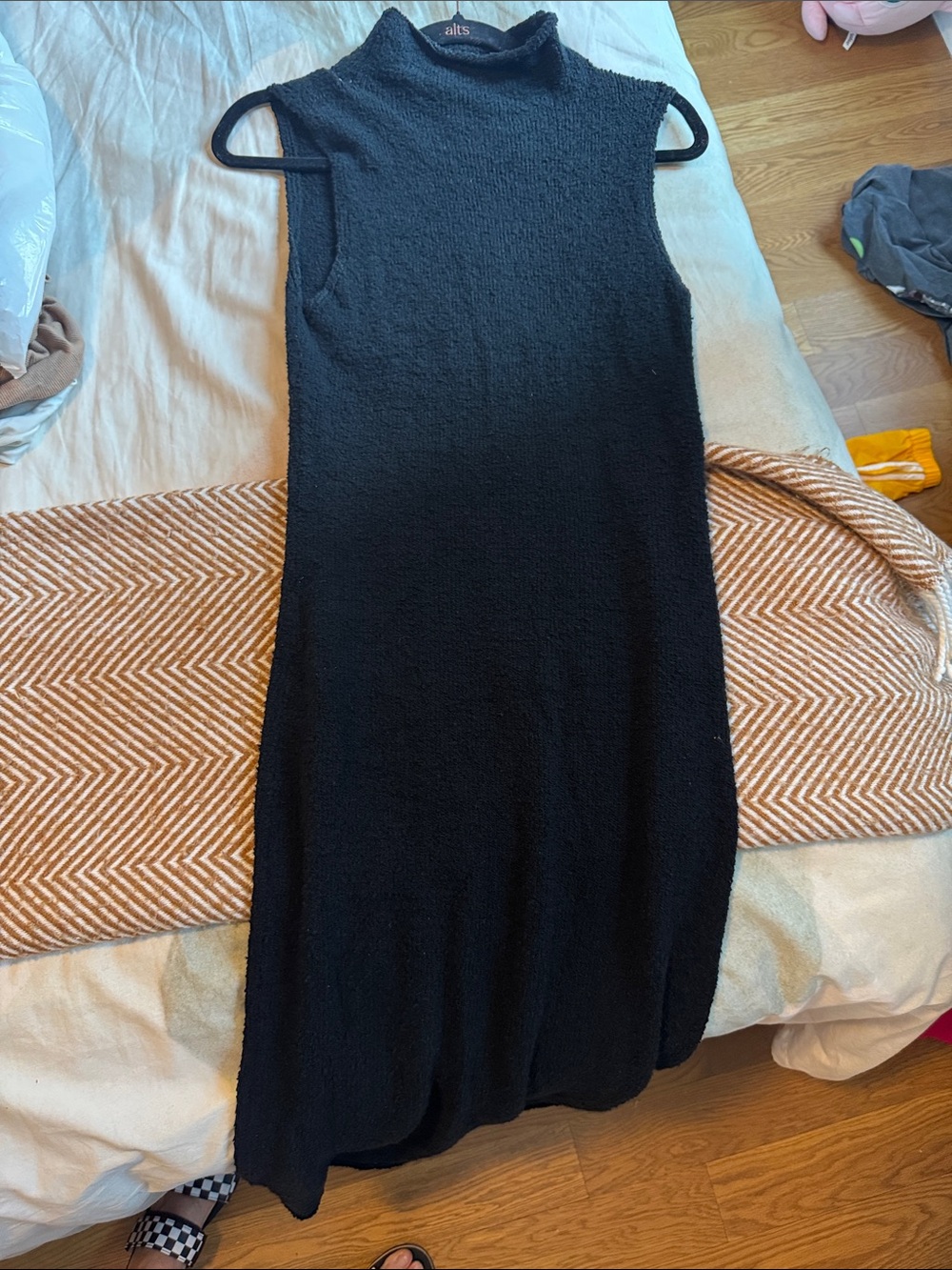 Mara Hoffman Mock-Neck Sleeveless Maxi Dress in Black - Picture 4 of 6